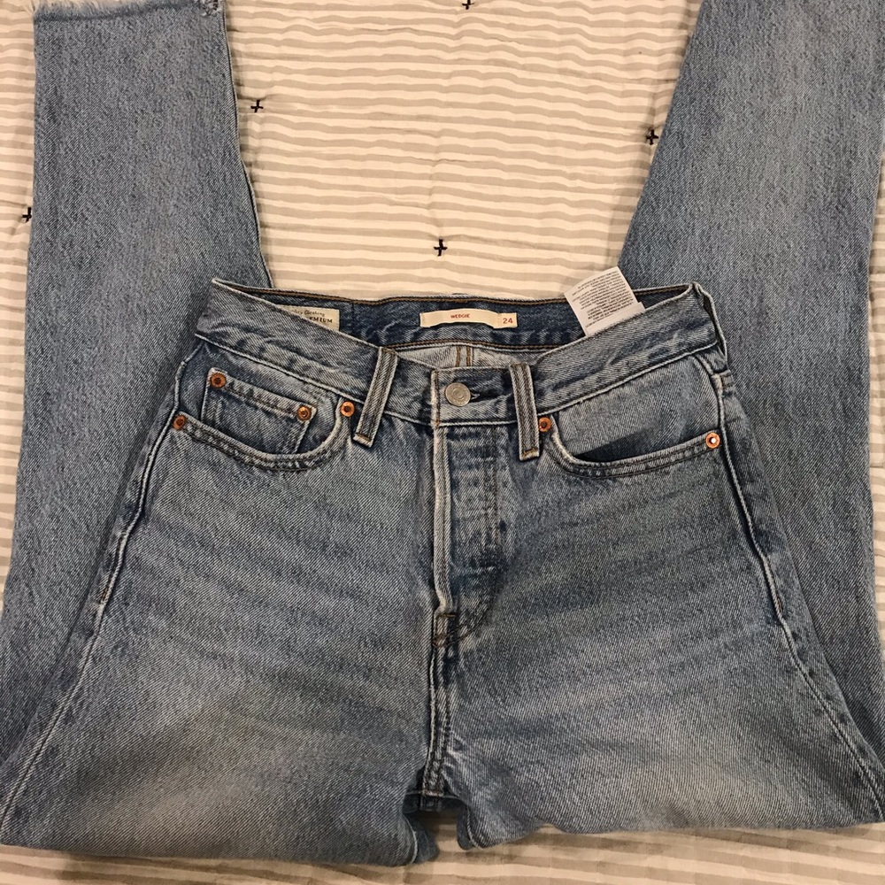 Levi Wedgie Jeans “Shut Up”